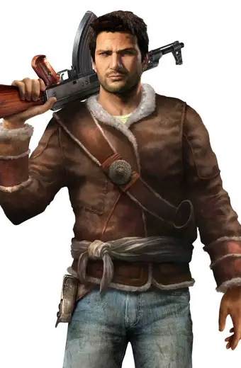 Uncharted Nathan Drake Gaming Brown Cosplay Fur Suede Jacket