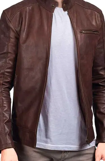 Victor Sullivan Mark Wahlberg Uncharted Brown Leather Jacket