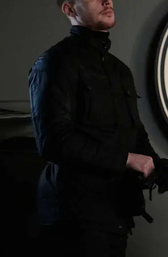Mikhail Tanner Vampire Academy Max Parker Black Cotton Jacket