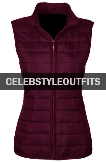 Melinda Monroe Virgin River Purple Polyester Puffer Vest