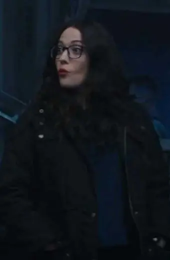 Darcy Lewis Kat Dennings WandaVision Black Cotton Jacket