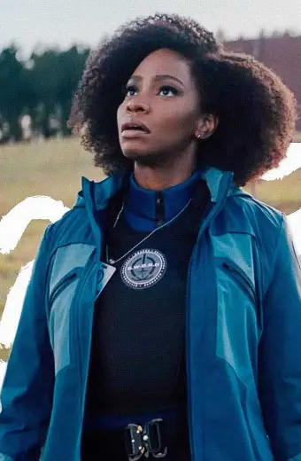 Monica Rambeau Teyonah Parris WandaVision Blue Parachute Jacket