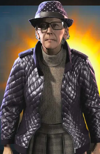 Helen Dashwood Watch Dogs Legion Purple Cosplay Quilted Jacket