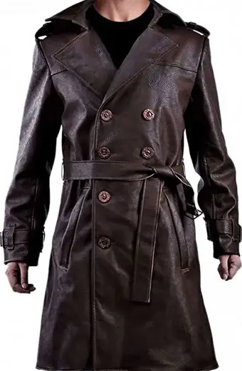 Watchmen Jackie Earle Haley Rorschach Brown Trench Coat