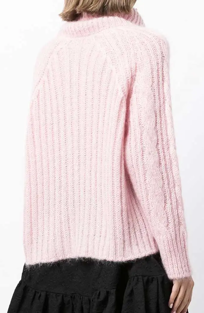 Wednesday Enid Sinclair Emma Myers Pink Wool Knitted Sweater emma-myers-wednesday-sweater