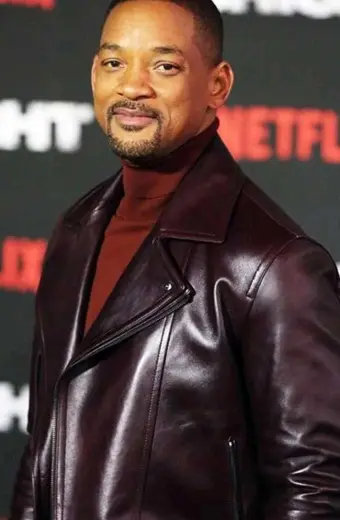 Aladdin Promo Will Smith Asymmetrical Biker Leather Jacket