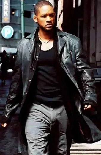 I Robot Movie Will Smith Detective Del Spooner Trench Coat