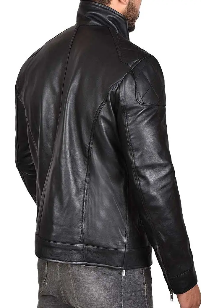 Dean Ambrose Jon Moxley WWE Bomber Black Leather Jacket dean-ambrose-wwe-jacket