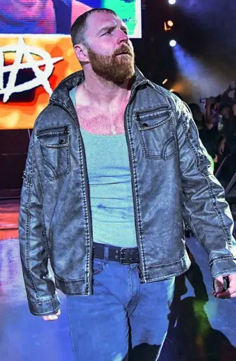 Jonathan David Good Jon Moxley Dean Ambrose Blue Bomber Jacket