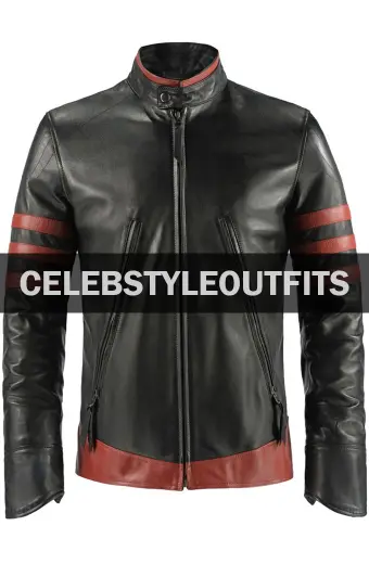 Hugh Jackman X-Men Origins Wolverine Logan Black Biker Jacket
