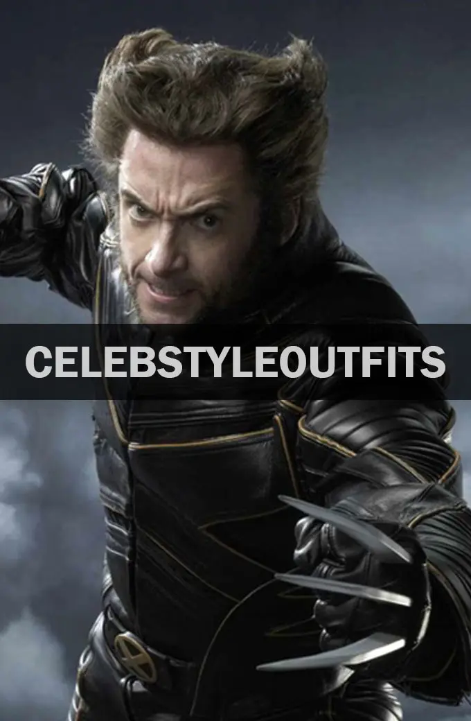 X-Men Hugh Jackman Wolverine Black Cosplay Leather Jacket hugh-jackman-x-men-black-costume