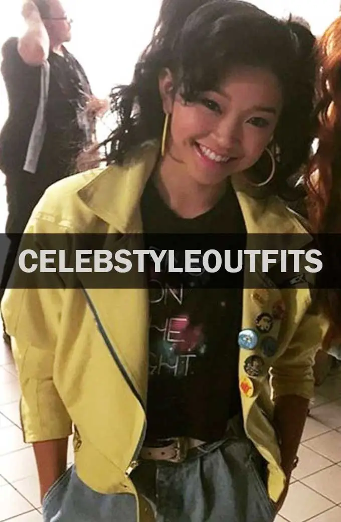 Jubilee Lana Condor X-Men Apocalypse Yellow Leather Jacket jubilee-x-men-jacket
