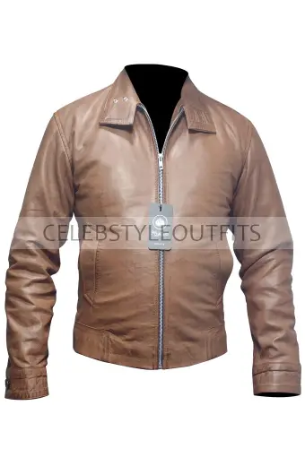 X-Men First Class Erik Lehnsherr Magneto Brown Leather Jacket