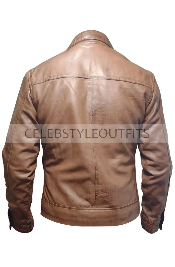 X-Men Michael Fassbender Erik Lehnsherr Brown Leather Jacket first-class-michael-fassbender-eric-jacket