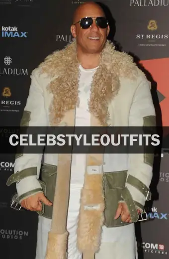 Vin Diesel XXX Return Of Xander Cage Premiere Mens Fur Coat