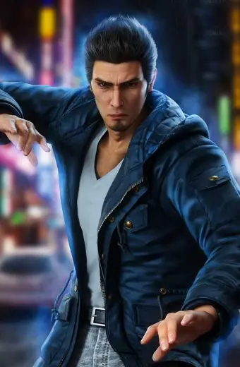 Kazuma Kiryu Yakuza Like a Dragon Blue Cosplay Cotton Jacket