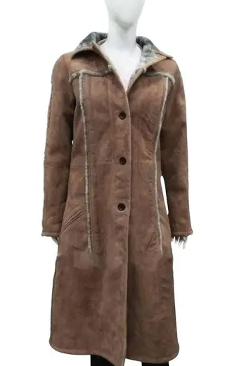 Yellowstone Beth Dutton Kelly Reilly Brown Suede Trench Coat