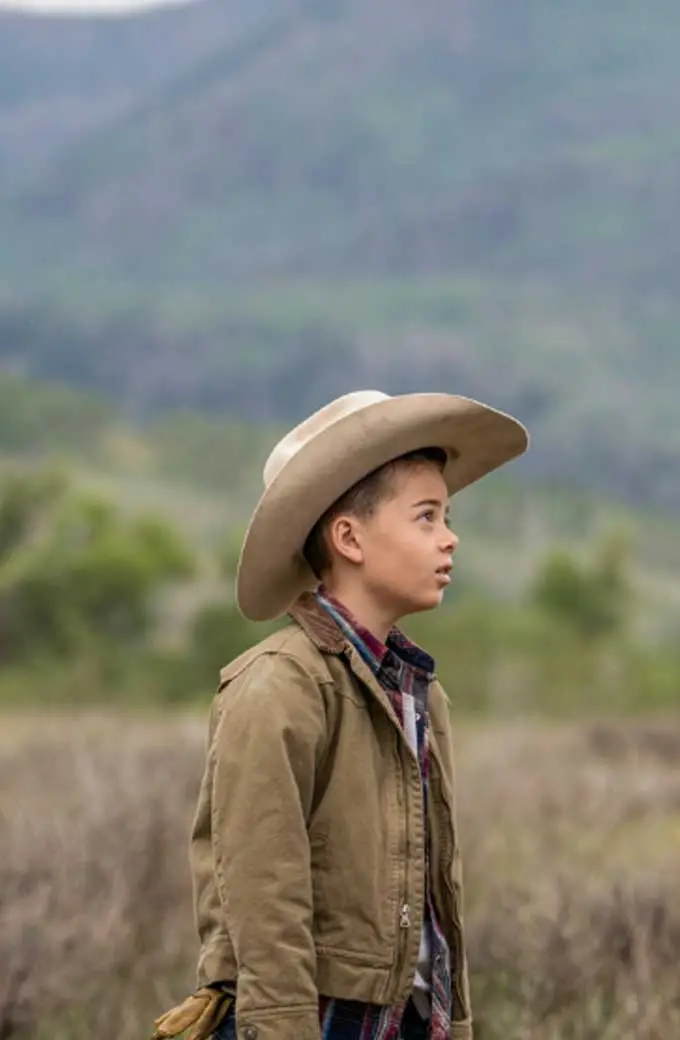 Tate Dutton Brecken Merrill Yellowstone Beige Cotton Jacket yellowstone-brecken-merrill-jacket