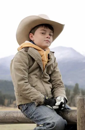 Yellowstone Tate Dutton Brecken Merrill Beige Cotton Jacket
