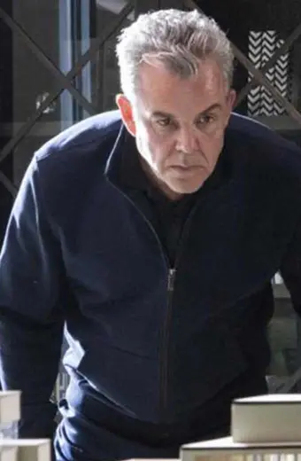 Yellowstone Dan Jenkins Danny Huston Black Fleece Jacket
