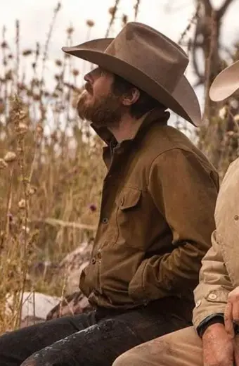 Yellowstone Lee Dutton Dave Annable Brown Cotton Jacket
