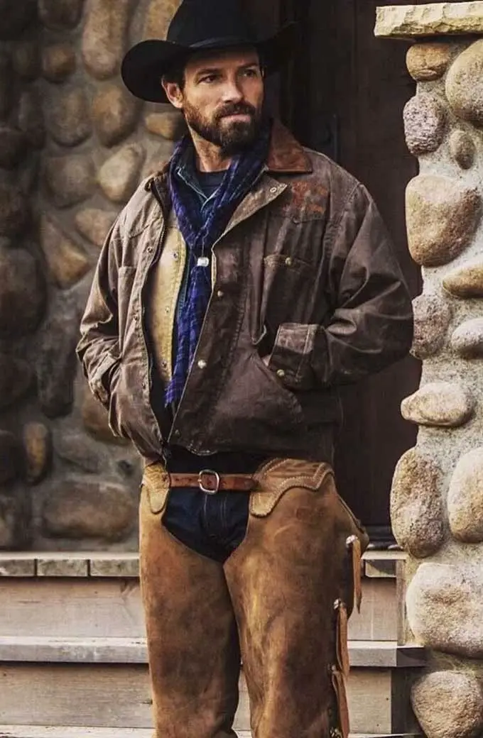 Ryan Ian Bohen Yellowstone TV Show Brown Leather Ranch Jacket yellowstone-ian-bohen-brown-leather-jacket