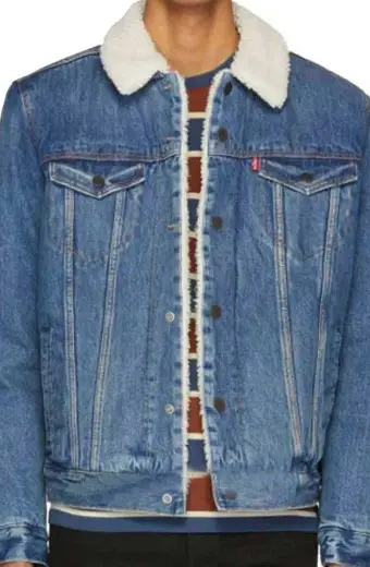 Jefferson White Yellowstone Jimmy Hurdstrom Blue Denim Jacket