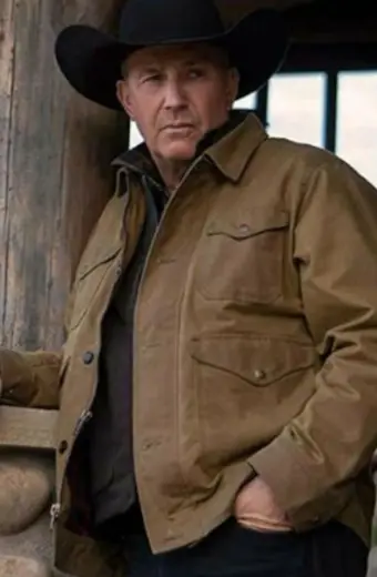 Kevin Costner Yellowstone John Dutton Brown Ranch Jacket