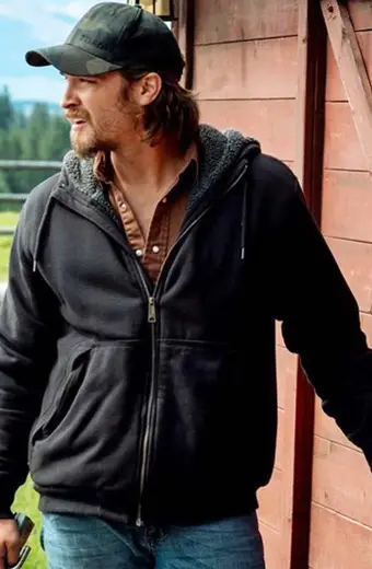 Luke Grimes Yellowstone TV Series Kayce Dutton Hooded Jacket