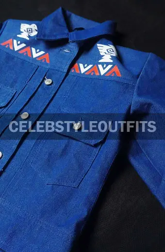 Yellowstone Monica Dutton Kelsey Asbille Blue Denim Jacket