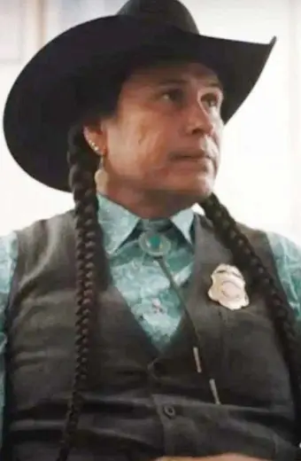 Yellowstone TV Show Moses J Brings Plenty Mo Black Cotton Vest