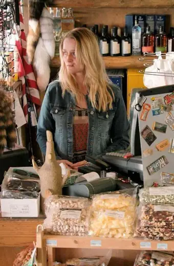 Yellowstone TV Series Cashier Seanna Ladd Blue Denim Jacket