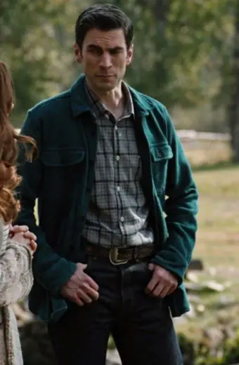 Jamie Dutton Wes Bentley Yellowstone TV Show Green Wool Jacket