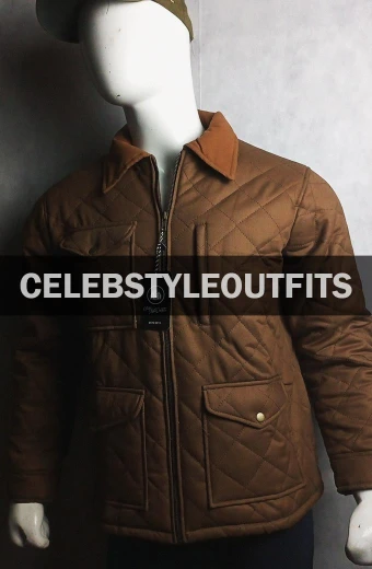Kevin Costner Yellowstone John Dutton Brown Quilted Jacket