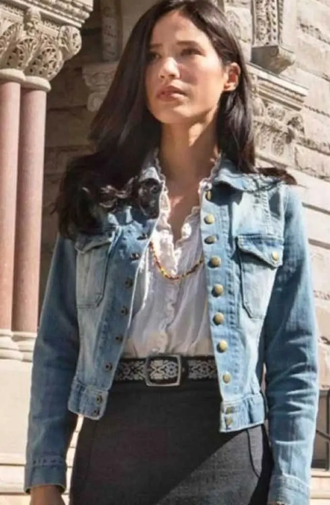 Yellowstone Monica Dutton Kelsey Asbille Blue Denim Jacket yellowstone-kelsey-asbille-denim-jacket