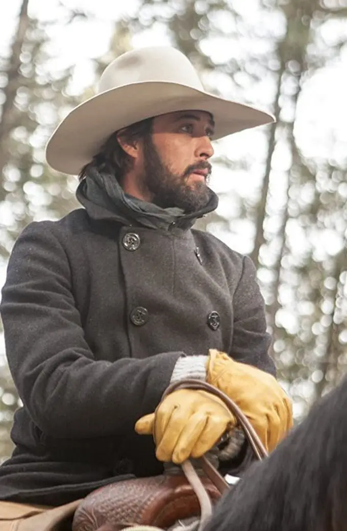 Yellowstone TV Series Walker Ryan Bingham Black Trench Coat ryan-bingham-yellowstone-black-coat