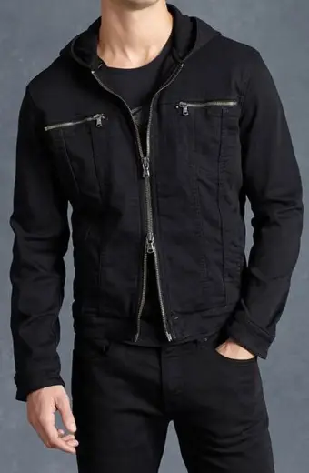 Edgar Ramirez Carlos Torres Yes Day Hooded Black Cotton Jacket