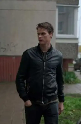 Young Wallander Adam Palsson Kurt Wallander Bomber Jacket