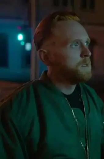 Josef Davies Young Wallander Vincent Soren Green Bomber Jacket