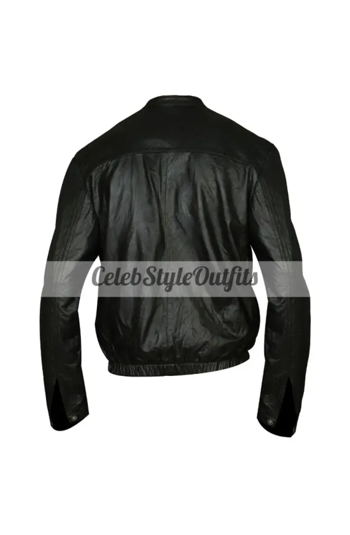 Zac Efron Mike ODonnell 17 Again Bomber Black Leather Jacket zac-efron-17-again-jacket