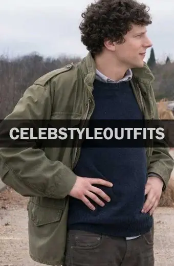 Jesse Eisenberg Columbus Zombieland Green Cotton Jacket